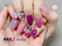 ネイリックス 栄ガスビル(NAILX)/パープル★グラデーション