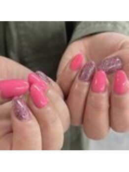 ネイルサロン エーナイン 札幌月寒店/pink！pink！pink！