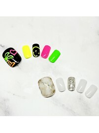 7月フットネイル¥9300