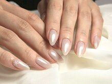 パダアット ヴァラネイル 天神南店(PADA at VALLANAIL)/ホワイトグレ-ジュマグ/雪の結晶