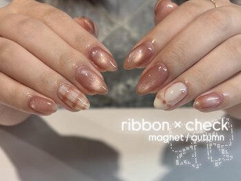 ビュー バイ ネオリーブ 用賀店(beau'r by neolive)/リボン × チェック n