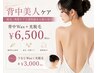 背中美人ケア　背中Wax＋光脱毛 ¥6500