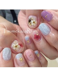 ＊押し花×うねうね＊