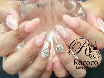 ロココ ラブリヤ ネイル 岡崎店(Rococo Lovelya Nail)/大人ストーンアートネイル