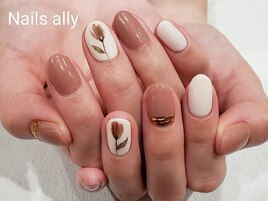 チューリップ×アンティーク×春