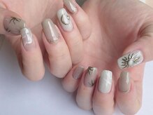アイネイルズ 梅田店(I nails)/手描きニュアンスネイル
