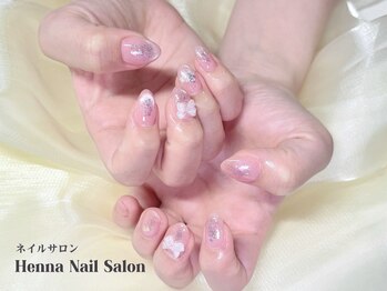 ヘンナコンス(Henna Kongs)/ゆめかわピンクネイル