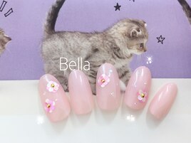 ￥6500ホログラムフラワーネイル