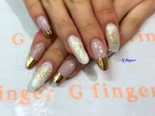 ジー フィンガー 千葉店(G)/ミラー＆シェルネイル