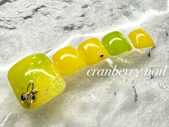 クランベリーネイル 代官山 恵比寿(cranberry nail)/フットネイル　夏アート