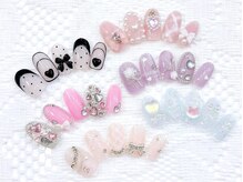 ネイルコレクション ピンク(Nail Collection Pink)/ジェル定額￥9990コース☆リボン