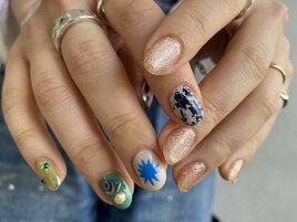 個性派5本ちぐはぐアート