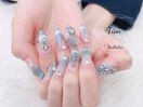 オンブレフレンチ・冬ネイル