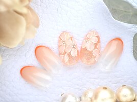 レースフラワー☆オレンジ