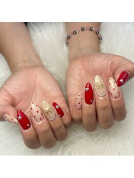 トゥインクルムーン(Twinkle Moon)/ドット&リボンネイル