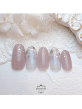 ピオニーネイル(peony nail)/1月新作　冬の花