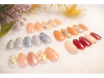 ピーチポットの写真/シンプルなネイルこそ繊細な技術が仕上がりを左右します！センス豊かな高技術スタッフにお任せください☆
