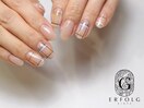 シンプルチェックネイル