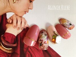 【フラワーネイル】