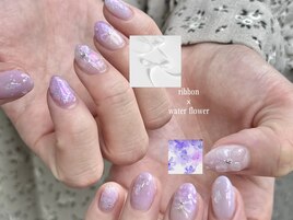 紫陽花ネイル