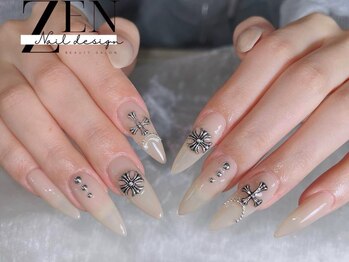 ゼン ネイル デザイン 池袋(ZEN NAIL DESIGN)/長さだしやり放題×つけ放題