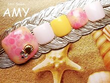 エイミー 大宮店(AMY)/FOOT水面柄ネイル