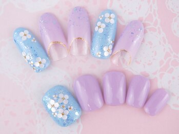 リアン(lien)/ハンド＆フットお揃いネイル