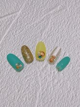 シェリーネイル(Cherie Nail)/夏パイナップルネイル♪