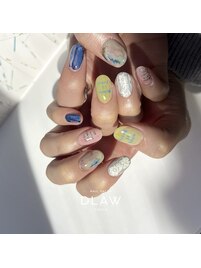 Blue nail