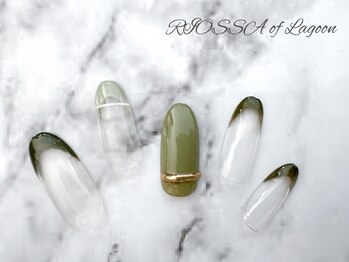 リオッサ オブ ラグーン(RIOSSA of Lagoon)/くすみｘリングネイル