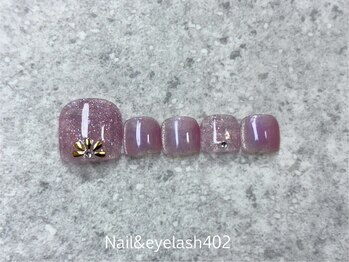 ネイル アンド アイラッシュ ヨンマルニ(Nail&eyelash 402)/フラッシュフットネイル