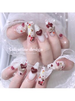 マリンネイル 麻布十番(Marin nail)/バレンタインネイル