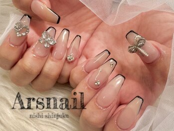 アルスネイル(Ars nail)/黒スキニーフレンチ