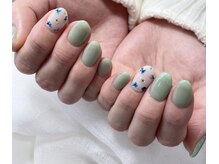08ネイル(08 nail＆school)/押し花ネイル☆
