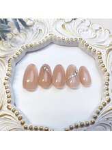 ピオニーネイル(peony nail)/ラインストーン