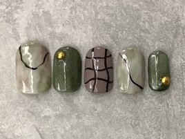 うねうねチェック green