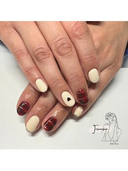 フリージア(Freesia)/バレンタインネイル