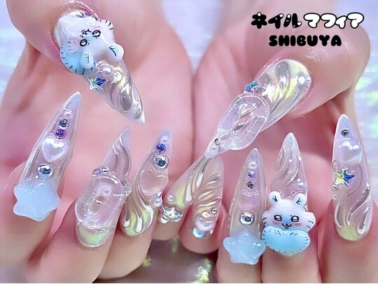 3dネイルパーツ ネイル ネイルパーツ どうぶつ にくかっ ハート
