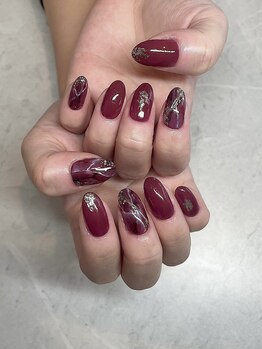 ゼロ アトリエ(ZERO Atelier)/定額大理石ネイル