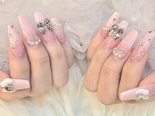 キレイエ ネイルズ(KIREIE NAILS)/ピンク ガーリー グラデーション