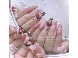 バレンタインネイル