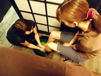 ゆるり庵/30分以上のお客様には足浴付♪