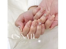 エスネイル 新宿西口店(es NAIL)/マット×ストーン