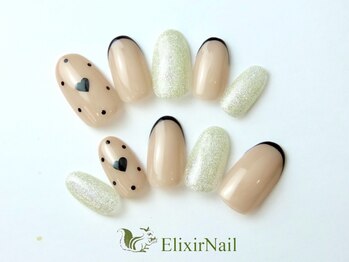 エリクサーネイル 五反田(Elixir Nail)/定額a シンプル/クーポン使用