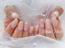 バレンタインネイル