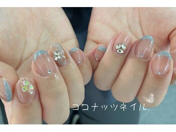 ココナッツネイル/フレンチネイル