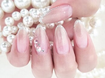 ネイルサロン アジュール(nail salon Azur)の写真/ナチュラルで馴染みの良いシンプルネイルはオフィスにもピッタリ♪大人可愛いデザインで美しい指先を☆