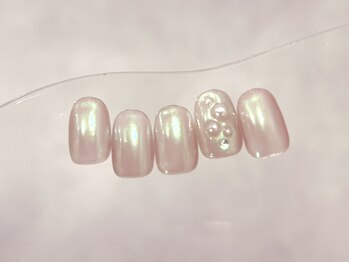 ラクネイル 浦和店(raku nail)/ピンクオーロラパール