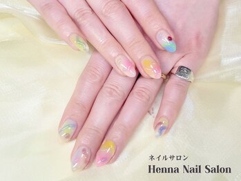 ヘンナコンス(Henna Kongs)/レインボーシロップネイル