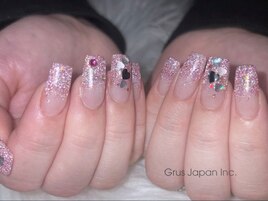 ラメグラデーション/春/ハート